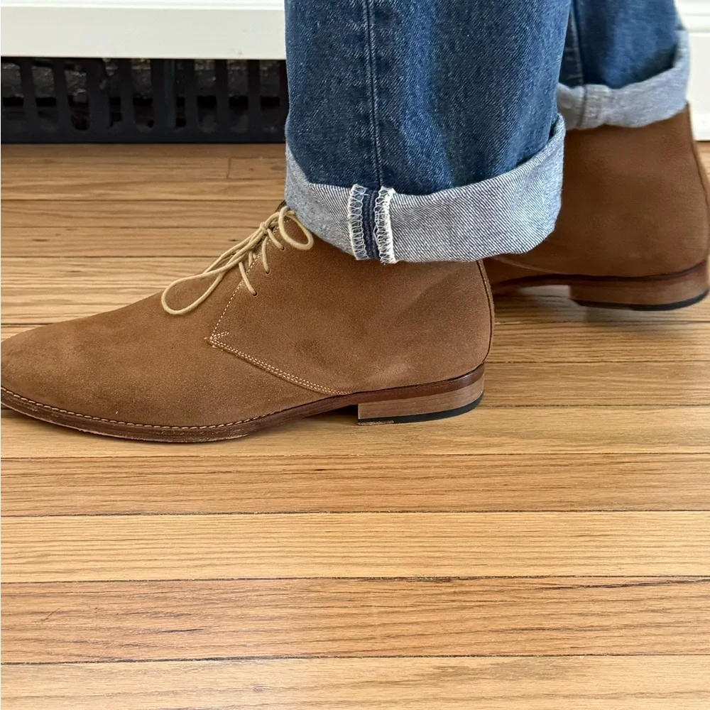 Men's Brown Suede Shoes - Picture 8 of 14